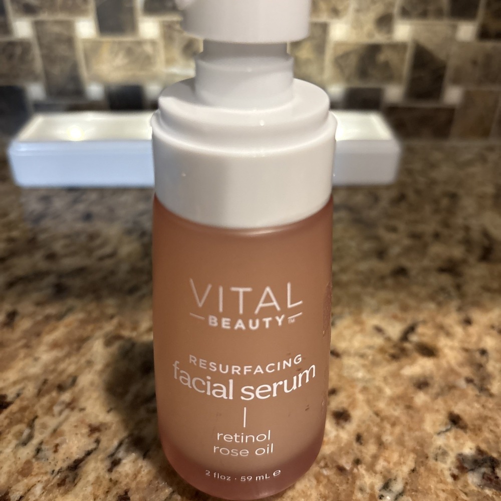 VITAL BEAUTY Resurfacing Facial Serum with Retinol & Rose Oil 2 fl. oz